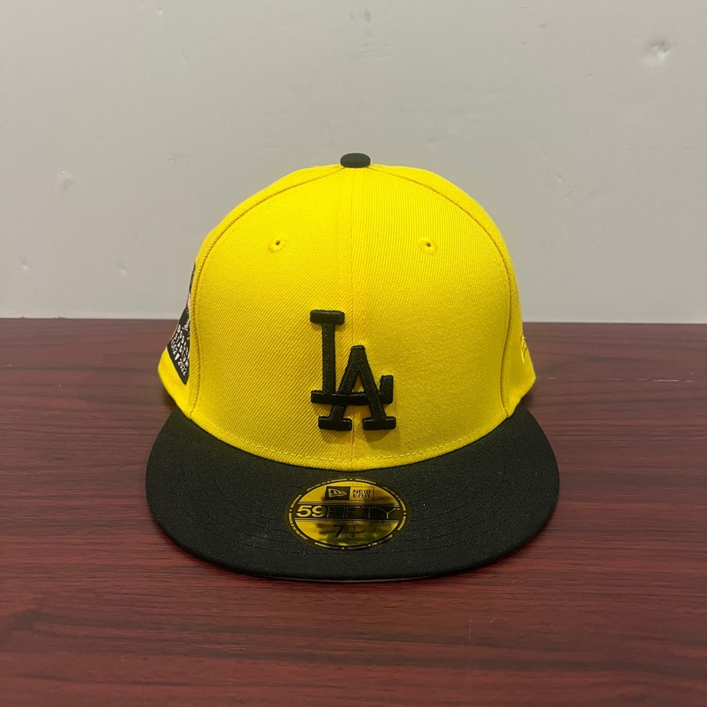 New Era, 59Fifty Fitted Hat, Los Angeles Dodgers, Yellow & Black